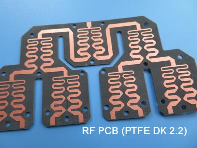 중국 F4BME220 고주파 PCB PTFE DK2.2 듀얼 레이어 싼 RF PWB 결합기 판매용