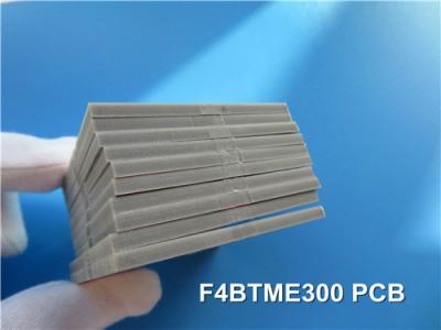 중국 F4BTME300 고주파 PCB PTFE RF PCB 침수 은으로 3.0mm 두께에 구축 판매용