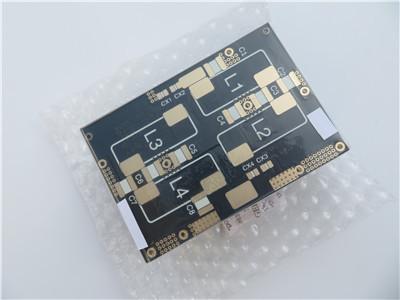 중국 PTFE 고주파 PCB는 이중 통신을 위한 침지 금으로 2 온스 구리 1.6 밀리미터 F4B를 토대로 했습니다 판매용