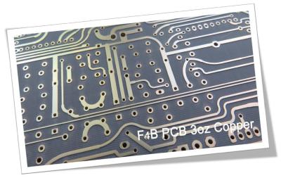 중국 F4B 고주파 인쇄 회로 기판 1.6mm F4BM265 3oz PTFE PCB 판매용