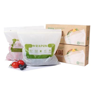 China 100% PLA Cornstarch Zipper Lock Bag Food Biodegradable Biodegradable Plastic Compostable Package for sale