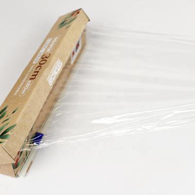 China Compostable Food Kitchen Use Eco Biodegradable Green PLA Cling Film Wrap for sale