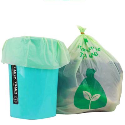 China 100% Compostable Organic Food Waste Household Use Products Kitchen Biodegradable Waste Bags for sale