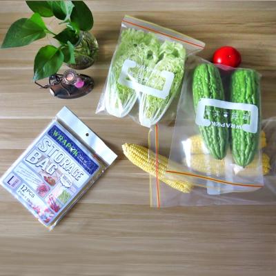 China Recyclable Household Vegetable And Food Storage Food Grade Plastic Bags , Reusable Sealed Bags for sale