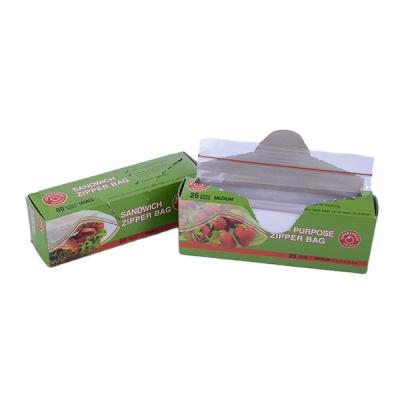 China Durable Food Meat And Fish Clear Resealable Frozen Resealable Bag for sale