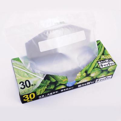 China Food Grade Recyclable Smell Proof Resealable Custom Printed Plastic Handle Seal Zipper Bag for sale