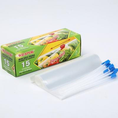 China Wrapok Manufacturer Direct Sales Best Wholesale Recyclable LDPE Slider Zipper Bag for sale