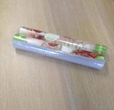 China Microwave-Safe Fresh Keeping Perforated PE Cling Film Easy Cut Perforated Cling Wraps For Food for sale