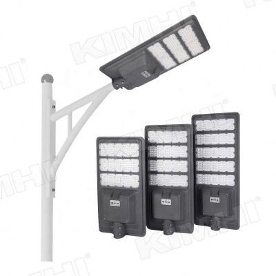 China ROAD KIMHI Lamparas Solares Streetlight Ip65 Waterproof Outdoor Aluminum 200W 300W 400W All In One Integrated Led Solar Street Light for sale