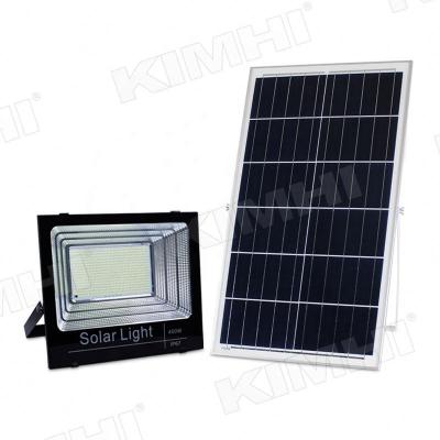 China Residential KIMHI Solar Street Lights Ip65 25W 40W 60W 100W 200W 300W 500W 800W Reflectors Outdoor Lamp Focus Led Solar Flood Light for sale