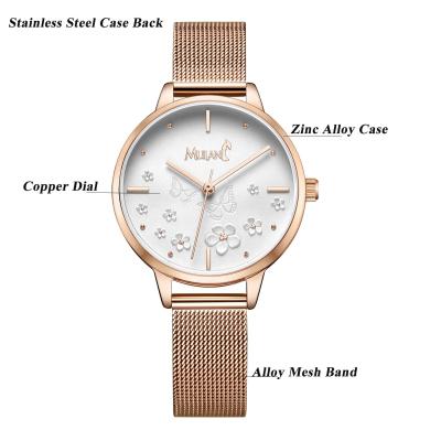 China Water Resistant Disney Round Rose Gold Case Women Quartz Reloj Watches For Women Original for sale