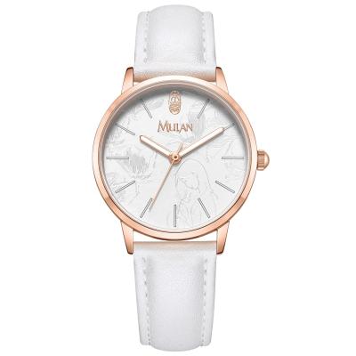 China Disney Mulan Water Resistant Quartz Movt Wristwatch Brand 2035 Water Resistant Watches Women for sale