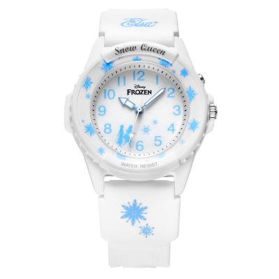 China Water Resistant Frozen Queen Printed Dial 12 O'Clock Watch Quartz Kids Watches Plastic for sale