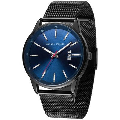 China Famous Brand Full Calendar Men's Watch Matte Finish Blue Dial Luminous Hand Watch For Male for sale