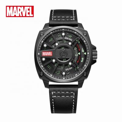 China Highly Luminous Rotating Marvel Avengers Stainless Steel Dial Quartz Watches OEM Water Resistant for sale