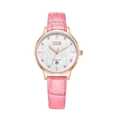 China Original Luxury Fashion Woman's Stainless Steel Quartz Watch Genuine Leather Women's Water Resistant Quartz Watch for sale