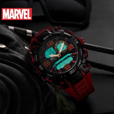 China Original Super Cool Black WR 100M Cool Men's Boy Alarm Iron Man Digital Watches for sale