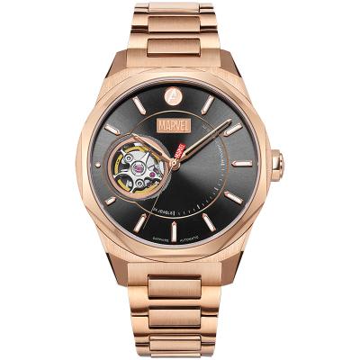 China Movement Good Quality Mens Chronograph Rose Gold Visible NH38 Automatic Mechanical Watches Luxury Brand for sale