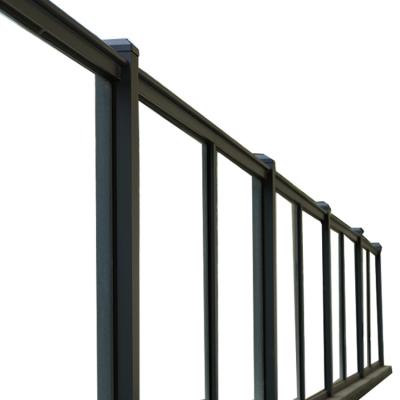 China Modern RG 90 Exposed Frame Fencing Aluminum Alloy Balustrade Good Quality Glass Stair Railing Custom Design Glass Balustrade for sale