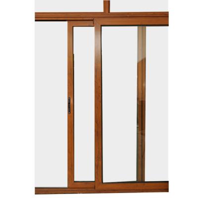 China RG 78 Heat Insulation Sliding Door Modern Design Heat Insulation Timber Doors Aluminum Clad Wood Chandelier Sliding Door for sale