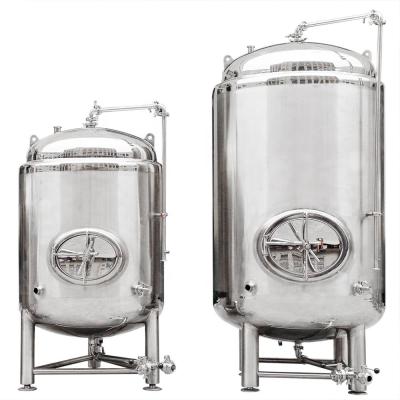 China food & Beverage Plant 500L Stainless Steel Brew Tank Bright With Cooling Jacket for sale