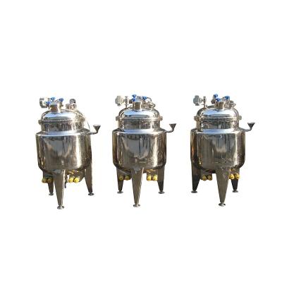 China Liquid Vessel 500L Stainless Steel Liquid Mixing Tank With Agitator for sale