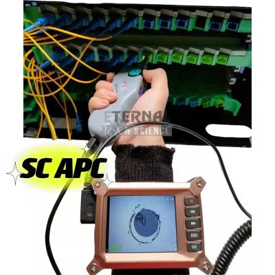 China B1 Type To Connect Display SC APC Connector Disk Save Data 3.5inch China Fiber Video Scope Factory Inspection Magnifier Fiber Optic Video Probe for sale