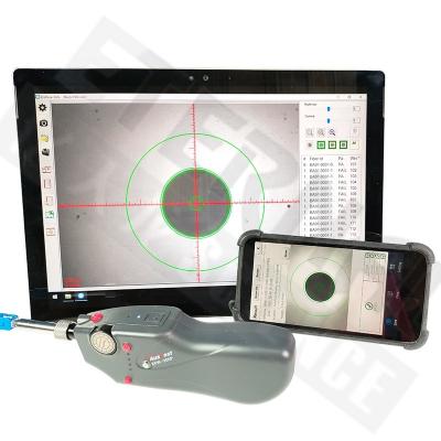 China Automated Inspection FTTH Fiber Connector Pass/Fail Automatic Wireless Fiber Optic Microscope EFW-300P IEC 61300-3-35 IEC WiFi Standard for sale