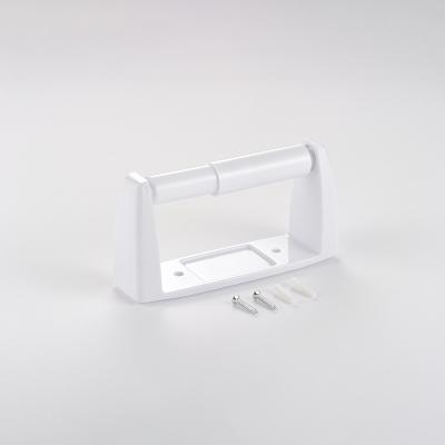 China Minimalist Toilet Paper Holder Roll Tissue Holder With Screws Wall Mounted For Bathroom Paper Holder Paper Towel Holder With Shelf for sale