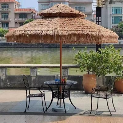 China Modern Hot Outdoor Umbrella Yard Sell Southeast Asian Beach Umbrella Straw Umbrella Commercial Simulation Thatched Paral for sale