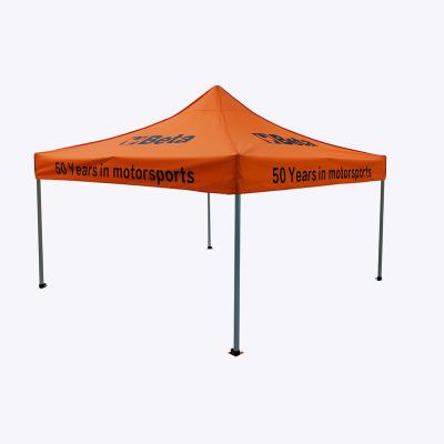 China Diagonal Tying Type Portable Tent Logo Printed Folding Canopy Tent Branded Custom Pop Up Automatic Canopy Promotional Outdoor Gazebos for sale