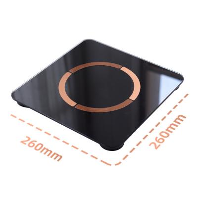 China Tempered Glass With Body Fat Weight Analysis 180kg/396lb Scale Digital Body Fat Scale for sale