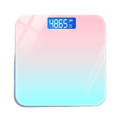 China Tempered Glass Industries Weighing Scale Weight Machine High Precision Digital Electronic Bathroom Scale for sale