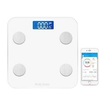 China Tempered Glass Amazon Hot Selling Item With BMI Function Scale Measurement Body Fat Body Fat Digital Scale for sale