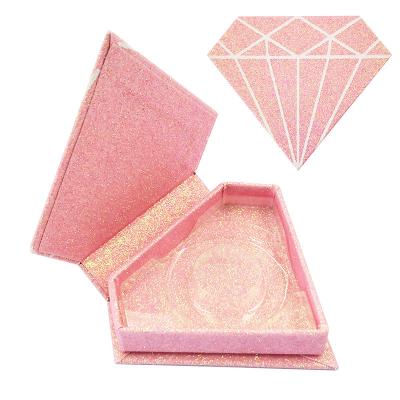 China Fancy Recyclable Different Styles Mink Heart Shape Luxury Lash Box Packaging Lash Boxes for sale