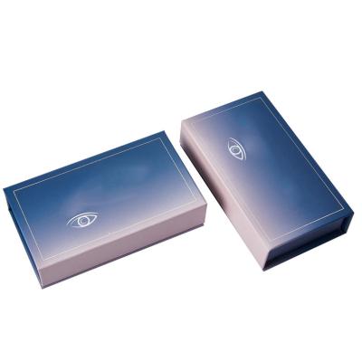 China OEM Recyclable Logo Magnetic Lash Box Book Custom Lash Box Empty Fake Cosmetic With Mirror for sale