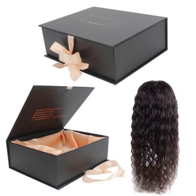 China Recycled Materials Wholesale OEM Cardboard Lace Wig Packaging Boxes For Packing Wigs With Insert for sale