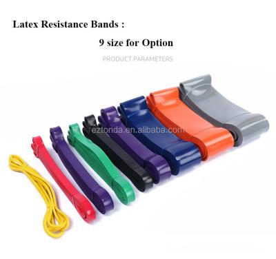 China Resistance Bands - Premium Latex Loop Stretch Workout/Exercise Band Mobility & Powerlifting Assist Bands for Body Fitness Traini 2080*4.5 for sale