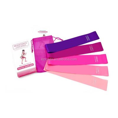 China pink sets hot sale silicone high tensile rebound resistance bands for keep pilates spring door fit exerciser 600*50 for sale