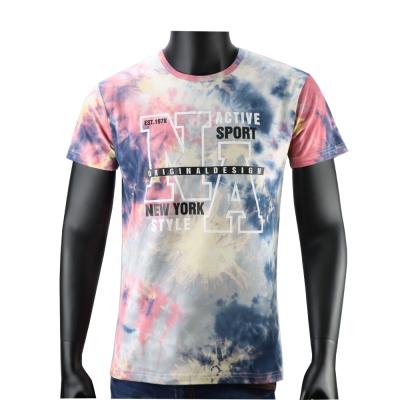 China Anti-Wrinkle Guaranteed Quality Fashion T-shirt Unique Tie Dye Educate Mens T Shirt for sale