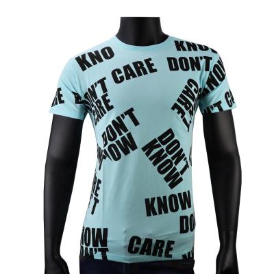 China factory direct high quality Anti-wrinkle gym fashion full printing men's t-shirts summer for sale