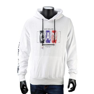 China Anti-wrinkle high quality cotton hoodie with printed sweater pullover sweatshirt for sale