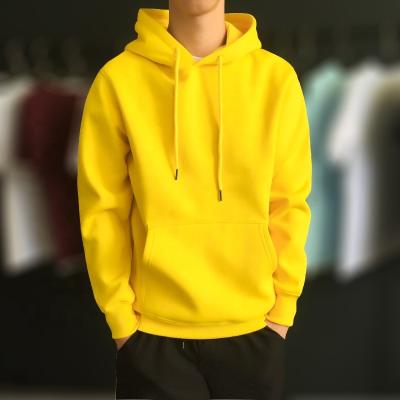 China Custom Factory High Quality Plain Pullover Mens Hoodies 95%cotton 5%polyester Sweatshirt Breathable Anti-Shrink With Pocket for sale