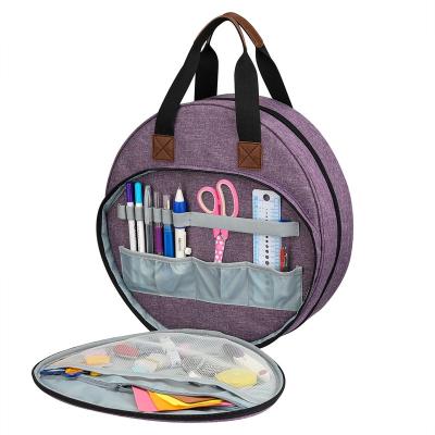 China Factory Directly Selling Project Viable Bag Embroidery Portable Tote Bag Embroidery Kits Organizer Travel Storage Bag for sale