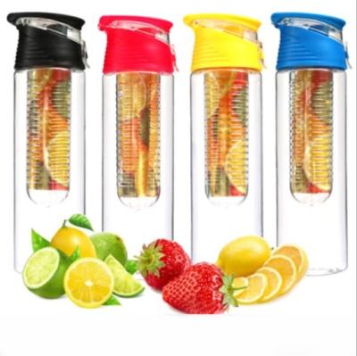 China Sustainable Hot Sale 750ML Customize Plastic Fruit Infuser Water Bottle for sale