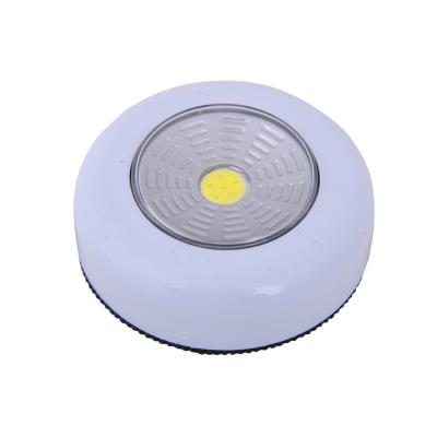 China Wireless COB LED Night Light Push COB Wall Mounted Light with Switch for Cabinet, Closet, Bathroom, Door Light 3*AAA Battery for sale