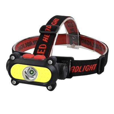 China Convenient Working Amazon Cob Led Rechargeable Elastic Head Band Flashlight Strip For Headlight for sale