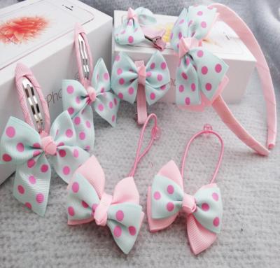 China FactorFactory wholesale cute children's costume hair accessories headdress girls bow tie hair band bow tie hairpin for sale