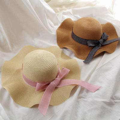 China Wholesale Character Ladies Summer Hats With Brim New Straw Hats For Women Beach Sun Hats Floppy Sun Hat for sale