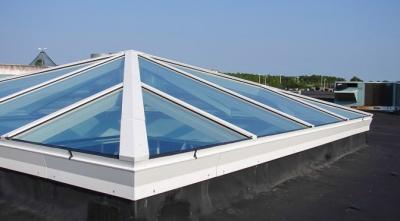 China Skylight Roof Tempered Laminated Glass Transparent Heat Resistance for sale